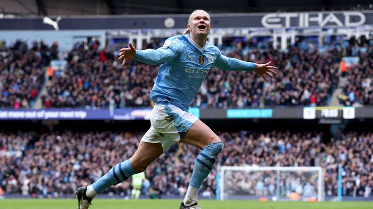 video haaland dergon manchester cityn ne krye te premier league everton dorezohet ne fund