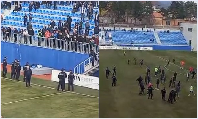 video tensioni ne kukesi erzeni tifozet nuk permbahen cfare ndodhi ne stadium