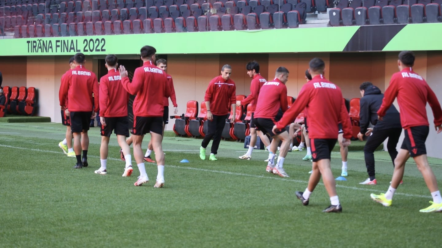 sfidat me finlanden zvicren shqiperia u 21 pergatitet ne stadiumin air albania