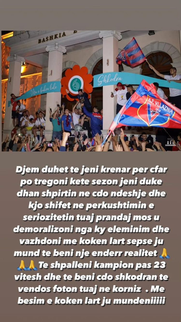 besoj se mund te shpallni kampion vllaznine po beni maksimumin