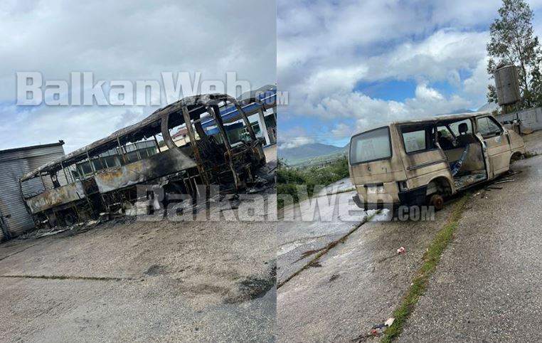 digjet autobusi dhe furgoni cfare ndodhi gjate nates ne delvine