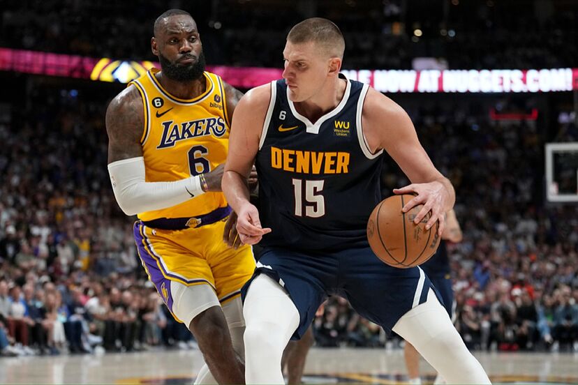 nba denver eliminon lakers filadelfia dhe orlando marrin fitoren e pare ne play off