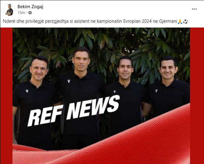 nder dhe privilegj per mua nje arbiter shqiptar ne euro 2024