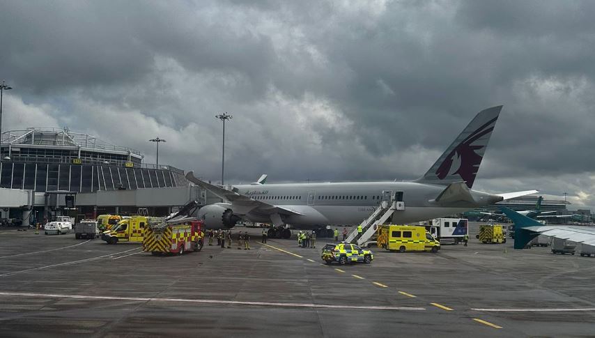 incidenti i dyte ajror ne pak dite lendohen 12 persona qe po fluturonin nga doha ne dublin shkak turbulencat e forta