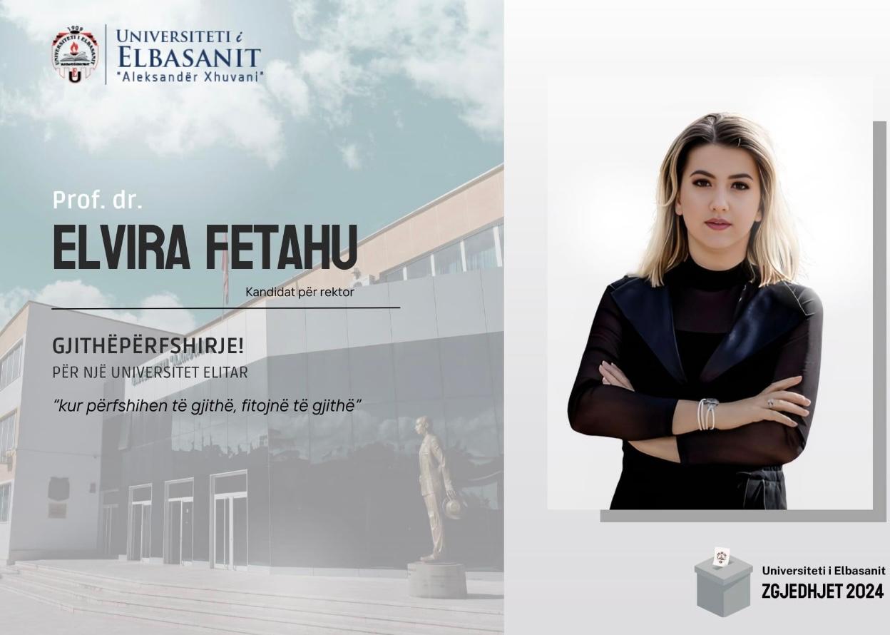 elvira fetahu zgjidhet rektorja e universitetit aleksander xhuvani ne elbasan me rreth 90 te votave