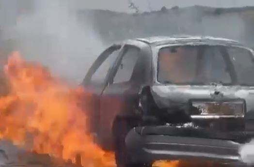 video shkrumbohet automjeti ne levizje ne maliq ja pamjet nga vendngjarja