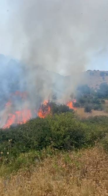 aktivizohet serish zjarri ne zonen e dropullit flaket rrezikojne tu afrohen banesave