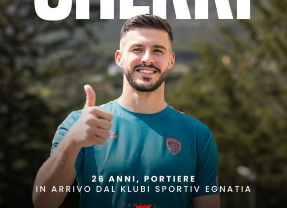 alen sherri ne serie a cagliari zyrtarizon akordin me portierin shqiptar