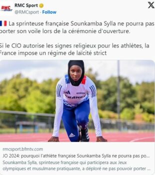 Atletes franceze i ndalohet të mbajë shami në hapjen e Lojërave Olimpike “Paris 2024”