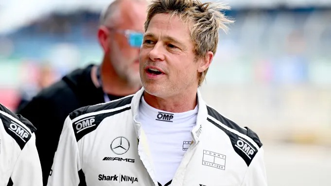 Brad Pitt në Silverstone për filmin për Formula1