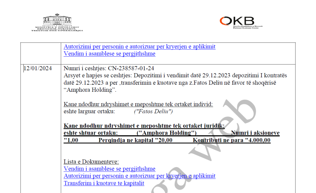 denoncimi i pd ppp ne shendetesi qarkullojne te te njejtit persona ndryshimet e ortakerive nuk mund te mbulojne perfituesit fundore 8