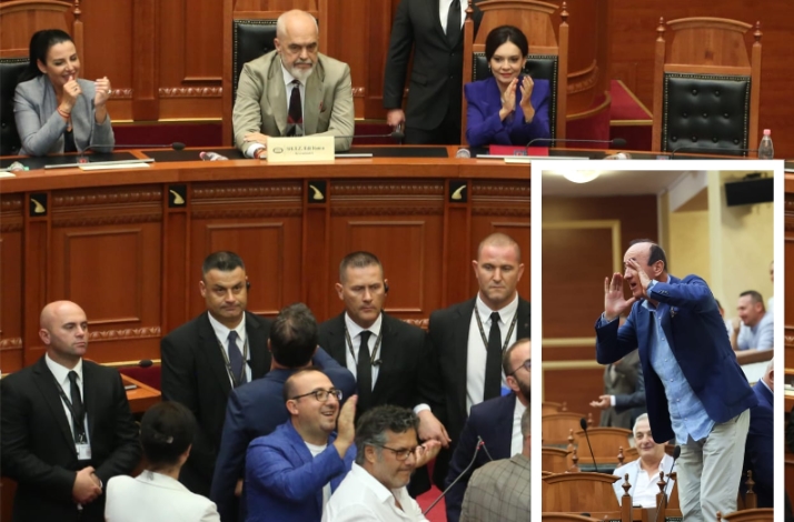 deputeti i pd hipi mbi karrige gjate seances ku u votuan ministrat e rinj dashnor sula zbulon pse u detyrua ta ndermerrte si gjest u bera thirrje nderprisni festen por