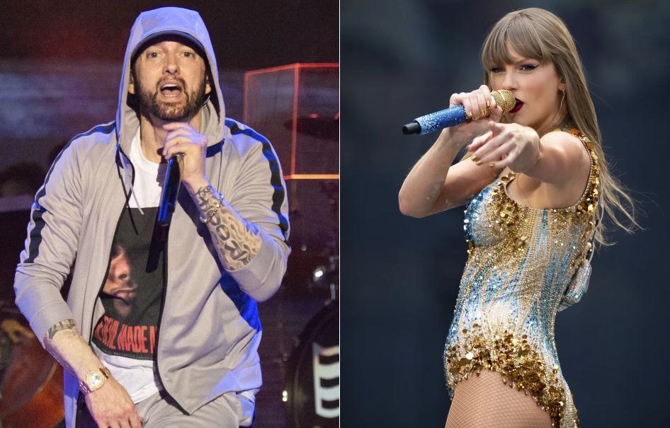 eminem rrezon taylor swift nga froni albumi i tij i fundit kryeson listat