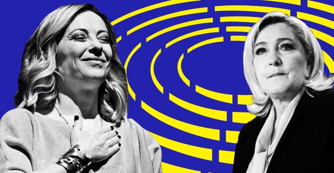 fitorja e le pen favorizon melonin aleatet e kryeministres italiane mirepresin rezultatin pozitiv te se djathtes franceze