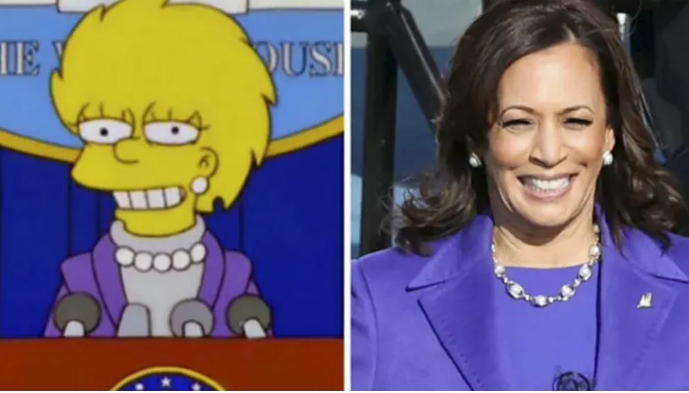 harris per presidente a e parashikuan the simpsons