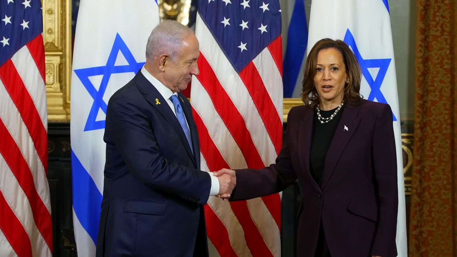 pas takim me benjamin netanyahut kamala harris nuk do te hesht per vuajtjet ne gaza