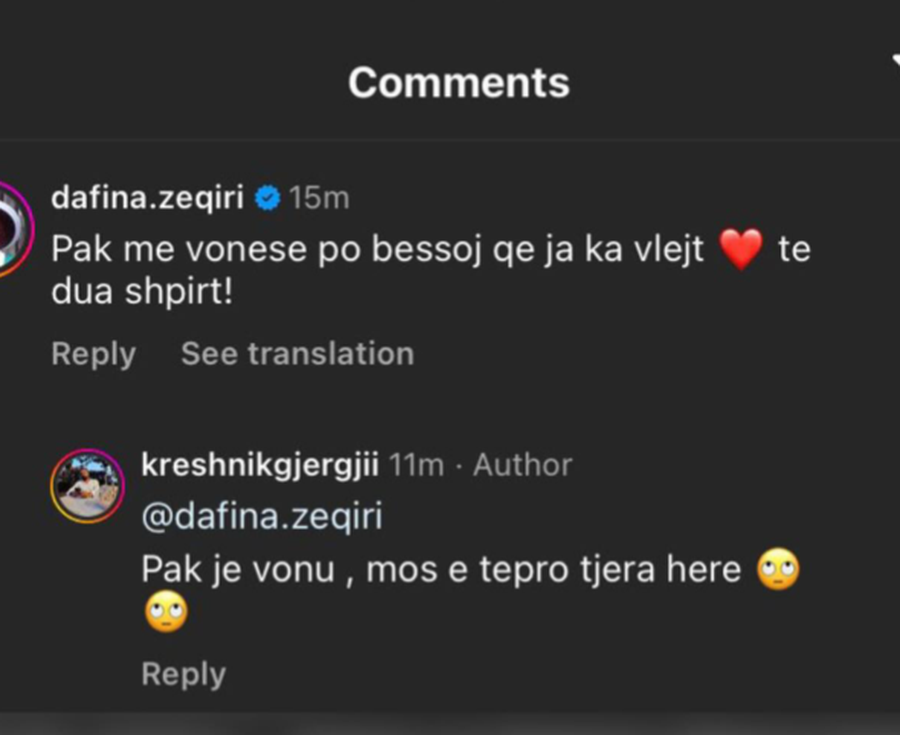 Dafina Zeqiri i bën dhuratë luksoze partnerit, por “pak me