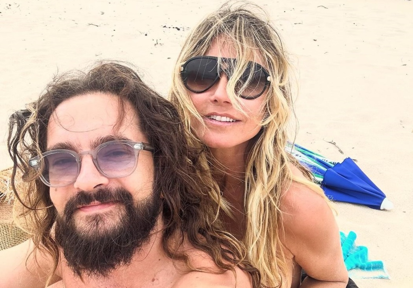 heidi klum feston topless pervjetorin e peste te marteses me bashkeshortin e saj