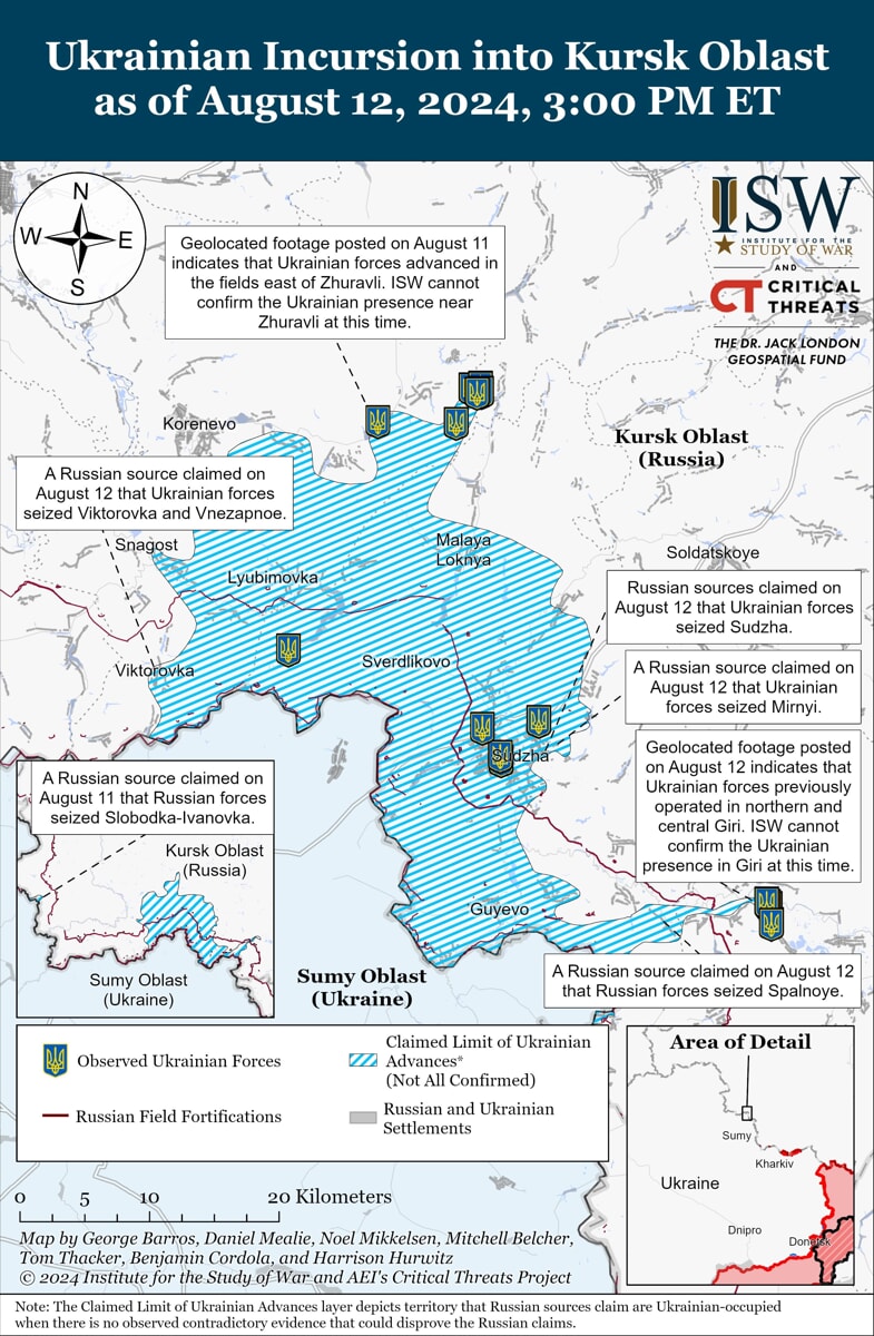 La Zona Dell'offensiva A Kursk