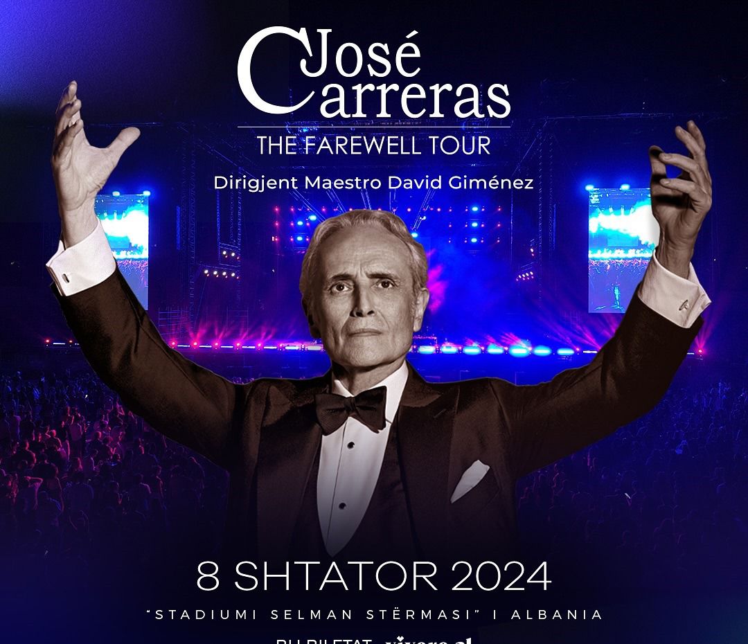 legjenda e operas jose carreras vjen ne tirane turi i fundit para mbylljes se karrieres