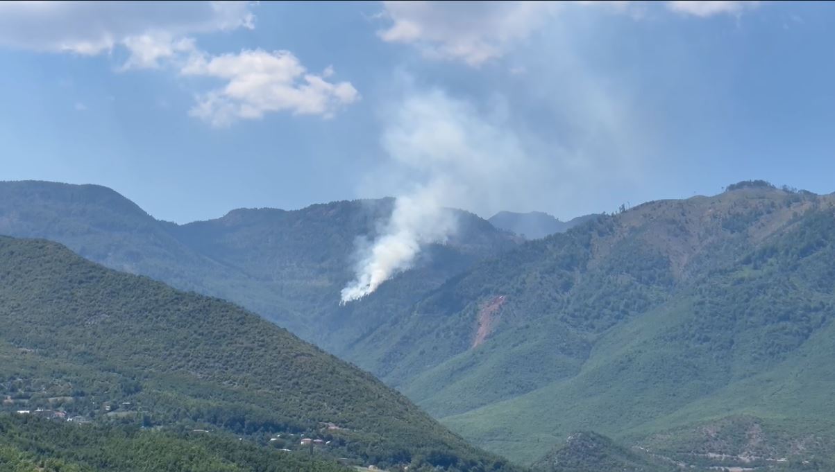 riaktivizohet zjarri ne malin e ternoves ne bulqize frike nga perhapja e shpejte per shkak te eres