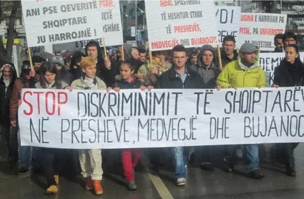 shqiptaret paralajmerojne proteste popullore ne luginen e presheves kunder politikave te beogradit