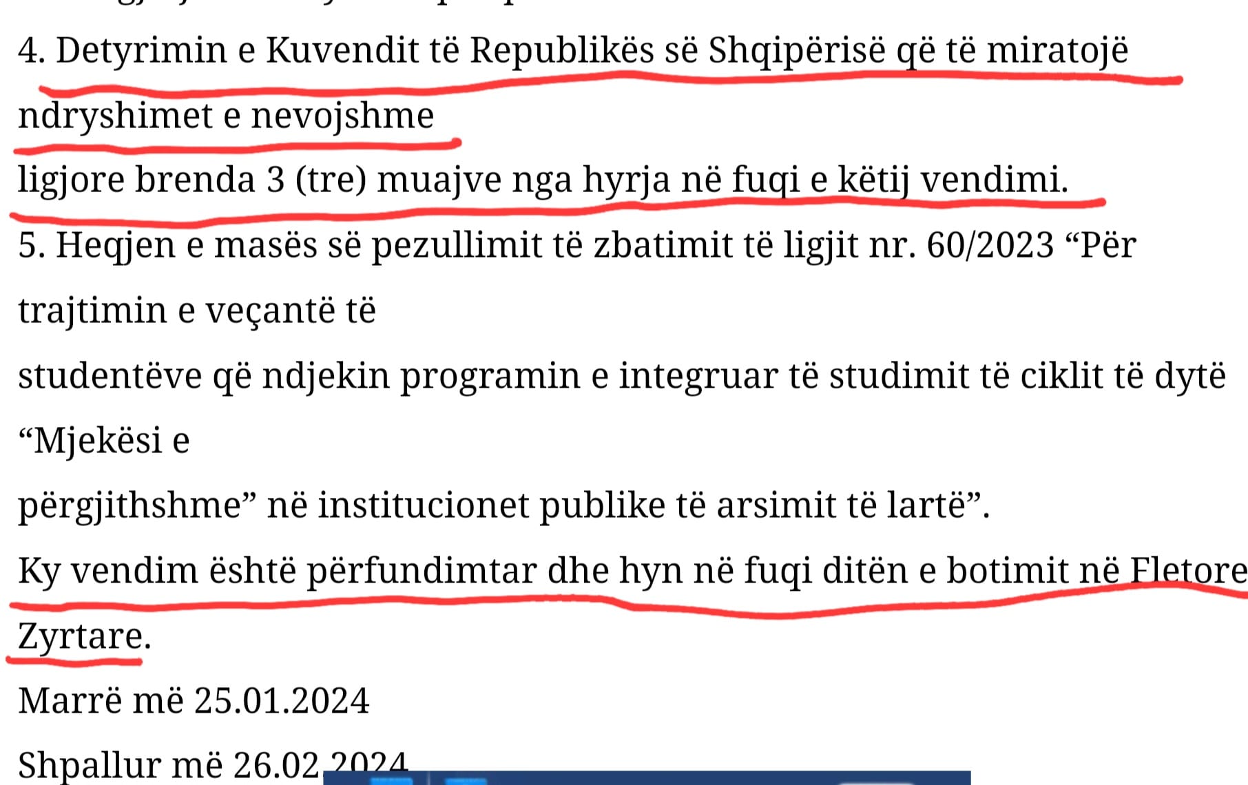 skandal kuvendin e mbajten hapur deri ne 29 korrik per 3 ministra vasili rilindja nuk zbatoi vendimin e kushtetueses per studentet e mjekesise