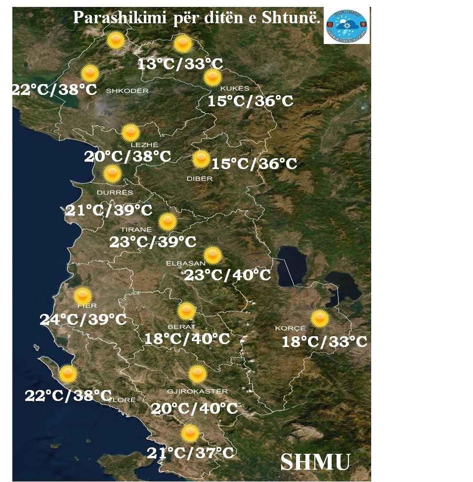 temperatura deri ne 40 grade rrymat ajrore afrikane ndezin shqiperine