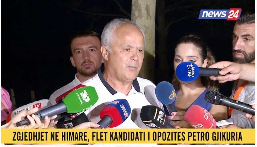 zgjedhjet ne himare flet gjikuria falenderoj himariotet qe me mbeshteten do jem kryetari i ri i bashkise