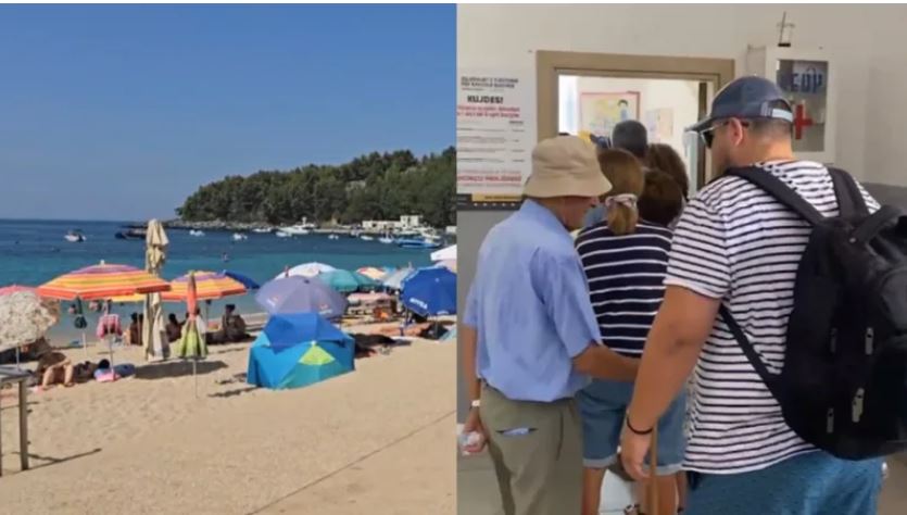 zgjedhjet ne himare ne kulmin e sezonit turistik plazhet plot me pushues te tjeret ne radhe per te votuar