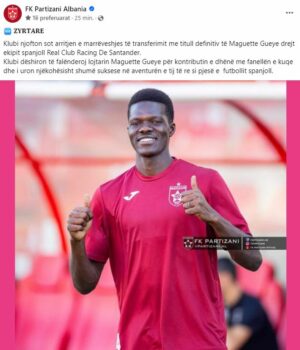 zyrtare partizani ben bingo maguette gueye transferohet ne spanje