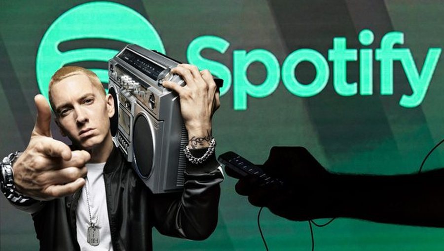 eminem vs spotify reperi humb gjyqin per kenget e tij