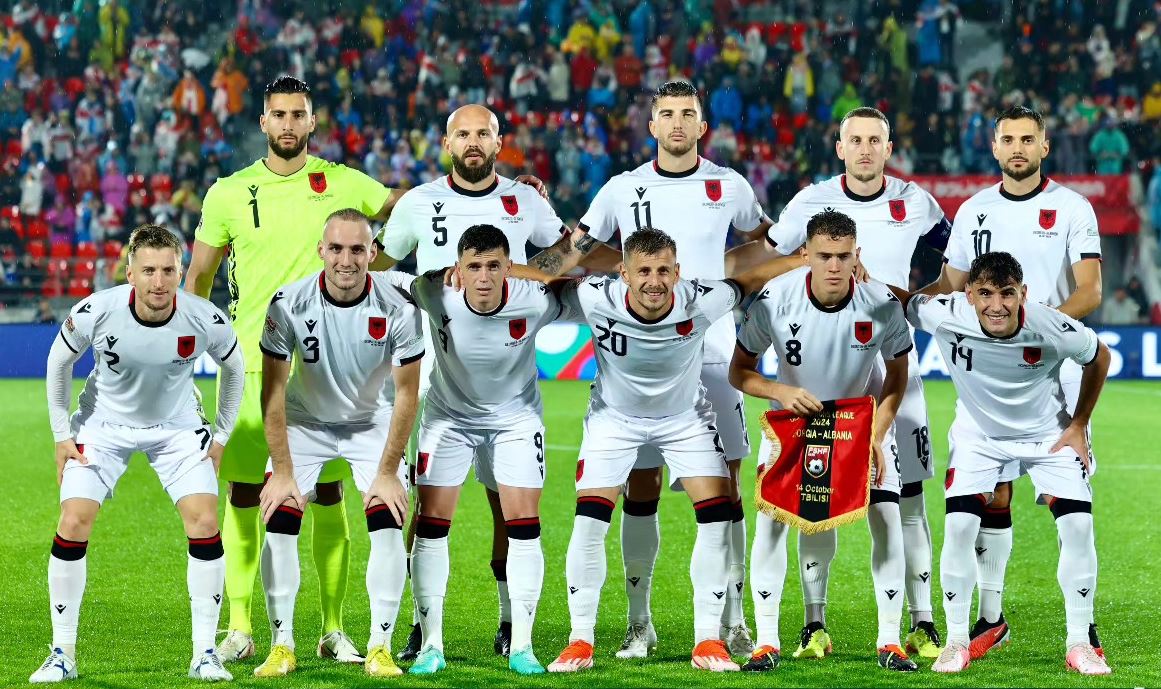 kombetarja shqiptare ka pesuar gol ne shtate ndeshjet radhazi ja cudia me mbrojtjen kuqezi kunder gjeorgjise