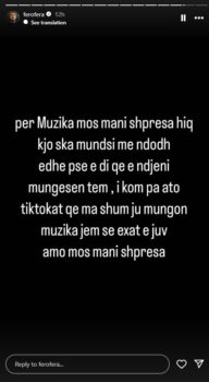 ‘’Më shumë ju mungon muzika ime se ish-at tuaj’’/ Fero reagon për rikthimin në muzikë: Mos mbani shpresa… (FOTO)