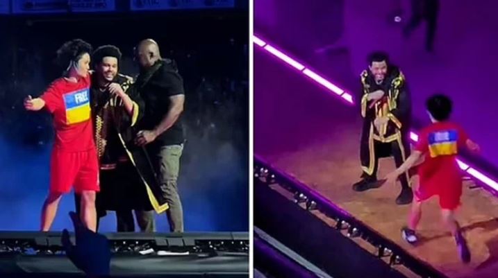 VIDEO/ Fansi ngjitet në skenë dhe i ndërpret performancën The Weeknd