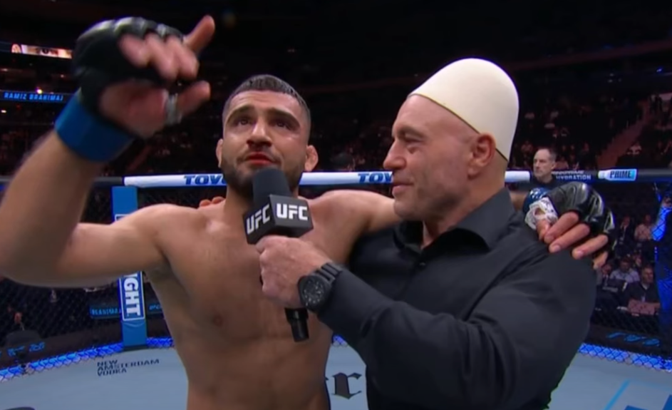 video po vjen koha e shqiptareve ramiz brahimaj vesh joe rogan me plis ne mes te ufc fitoi edhe ndeshjen