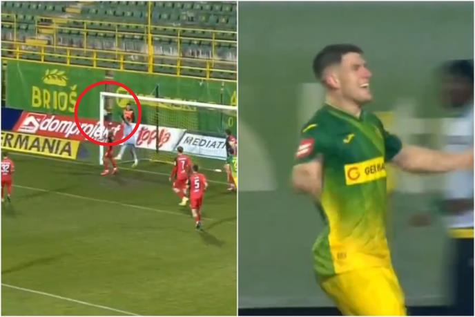 video ne eliten e kroacise ndodh komedia e vitit topi ne shtylle dhe pastaj del jashte arbitri e akordon si gol